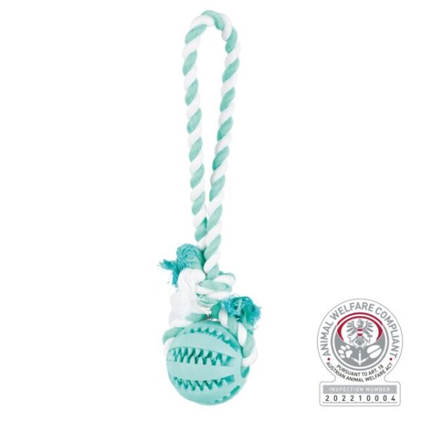 Trixie Denta Fun Playing Rope with Ball 24cm