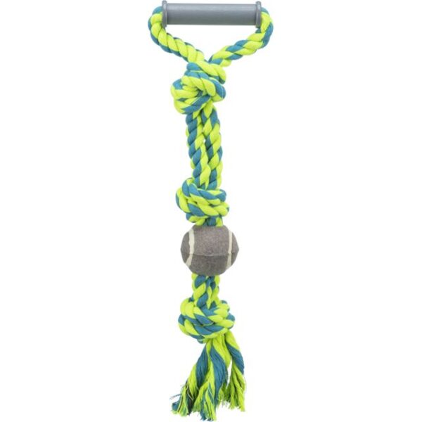 Trixie Tug Rope With Tennis Ball 50cm