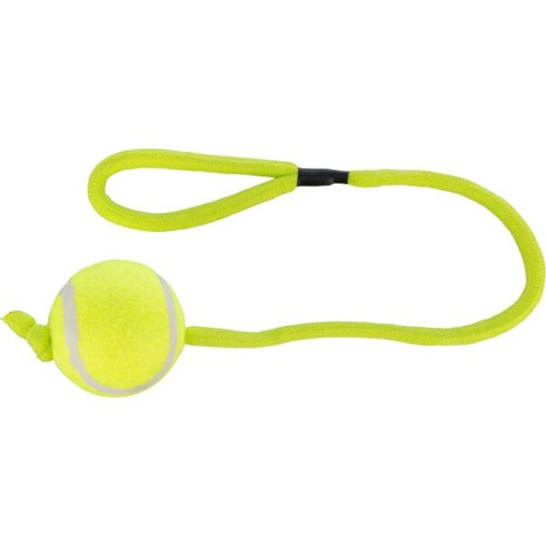 Trixie Tennis Ball On Rope Dog Toy 50cm